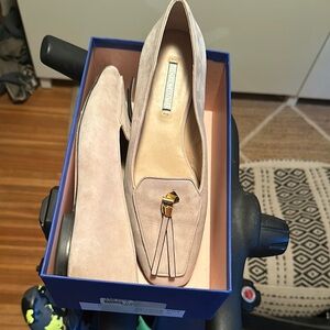 Stuart weitzman Beige Suede Loafers